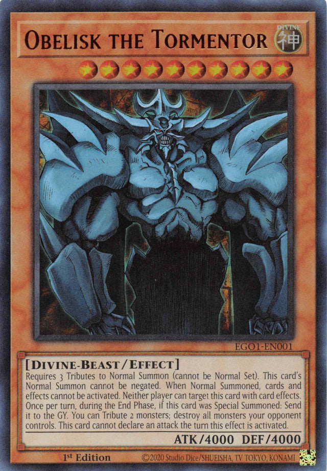 Obelisk the Tormentor [EGO1-EN001] Ultra Rare | Galactic Gamez