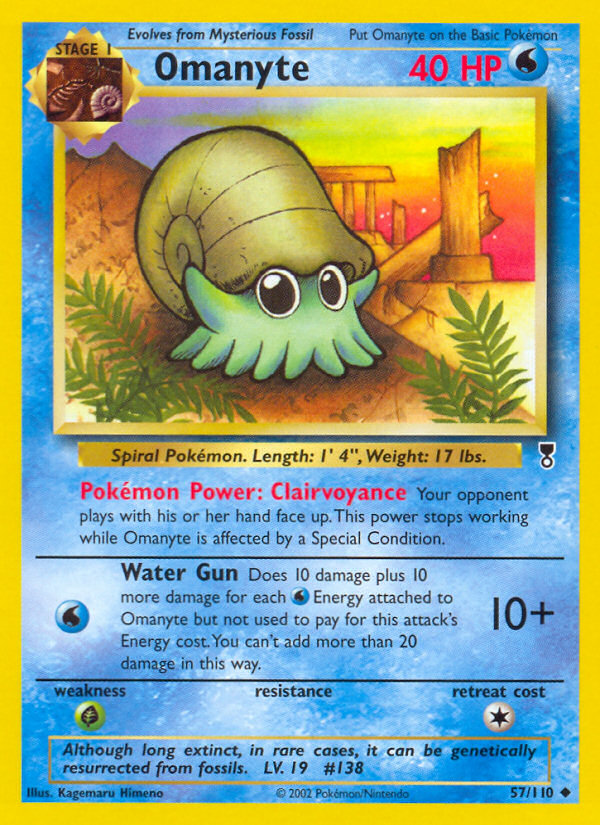 Omanyte (57/110) [Legendary Collection] | Galactic Gamez