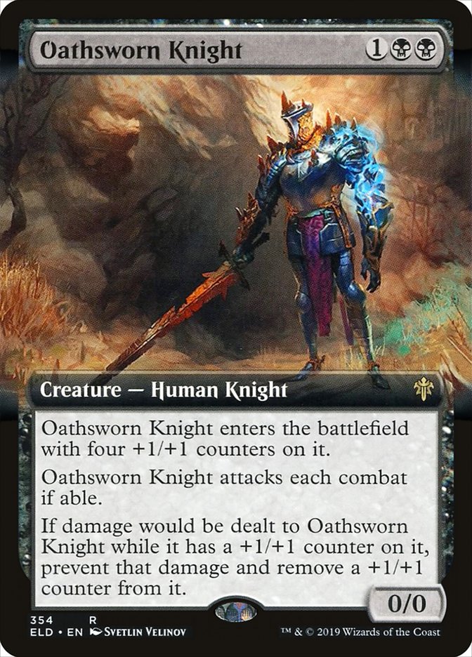 Oathsworn Knight (Extended Art) [Throne of Eldraine] | Galactic Gamez