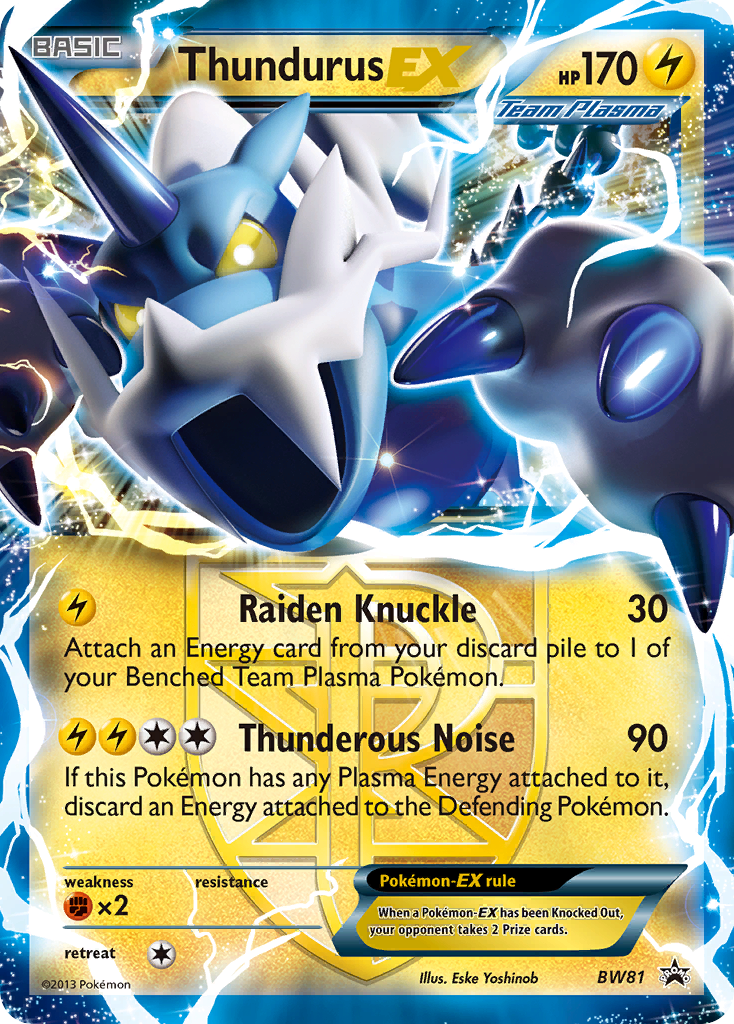 Thundurus EX (BW81) [Black & White: Black Star Promos] | Galactic Gamez