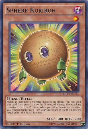 Sphere Kuriboh [MP16-EN121] Rare | Galactic Gamez