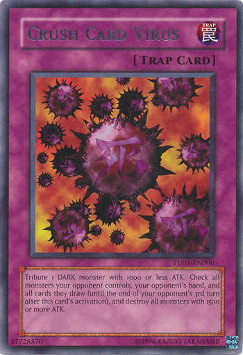 Crush Card Virus [TU01-EN006] Rare | Galactic Gamez