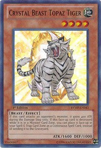 Crystal Beast Topaz Tiger [RYMP-EN043] Super Rare | Galactic Gamez