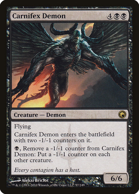 Carnifex Demon [Scars of Mirrodin] | Galactic Gamez