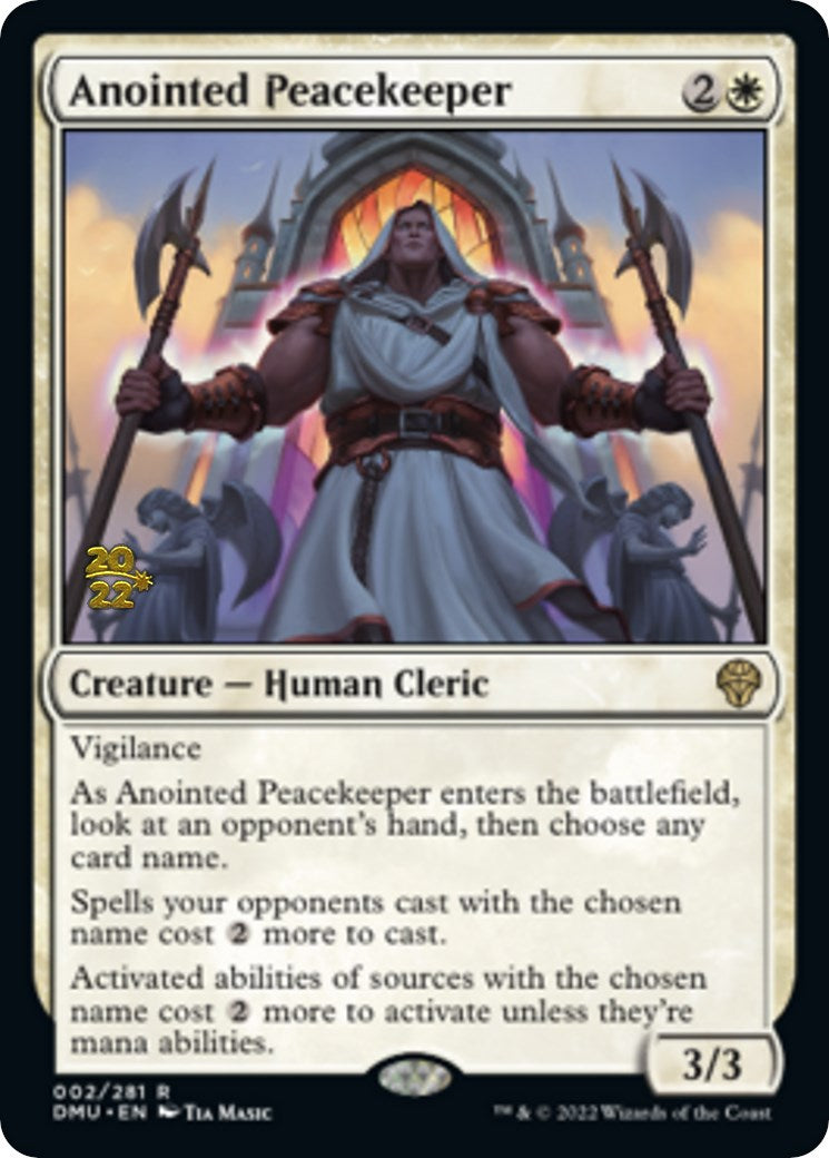 Anointed Peacekeeper [Dominaria United Prerelease Promos] | Galactic Gamez