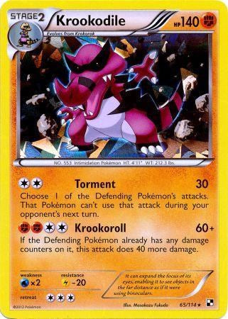 Krookodile (65/114) (Cracked Ice Holo) [Black & White: Base Set] | Galactic Gamez