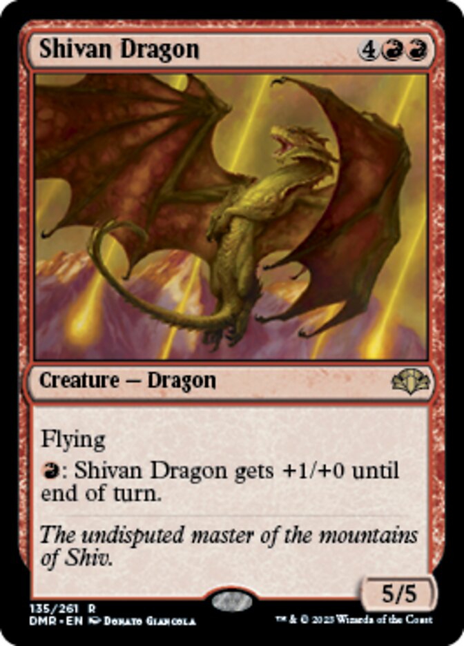Shivan Dragon [Dominaria Remastered] | Galactic Gamez