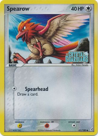 Spearow (61/100) (Stamped) [EX: Crystal Guardians] | Galactic Gamez