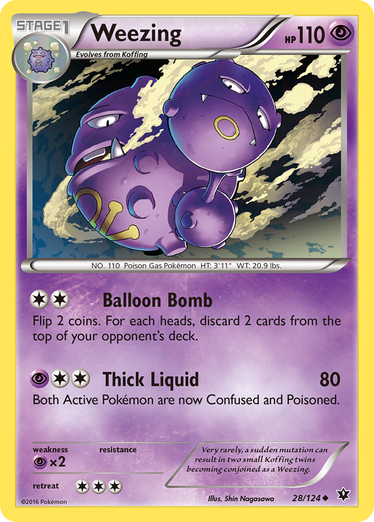 Weezing (28/124) [XY: Fates Collide] | Galactic Gamez