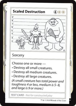 Scaled Destruction (2021 Edition) [Mystery Booster Playtest Cards] | Galactic Gamez