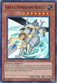 Great Poseidon Beetle [PRC1-EN008] Super Rare | Galactic Gamez