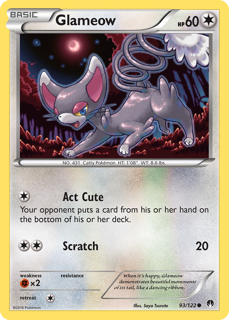 Glameow (93/122) [XY: BREAKpoint] | Galactic Gamez