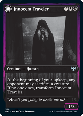 Innocent Traveler // Malicious Invader [Innistrad: Double Feature] | Galactic Gamez
