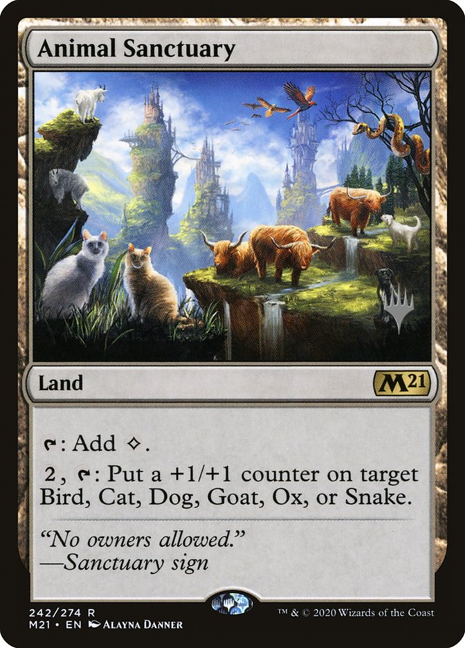 Animal Sanctuary (Promo Pack) [Core Set 2021 Promos] | Galactic Gamez