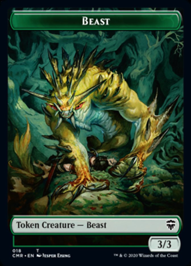 Beast (18) // Beast Token (19) [Commander Legends Tokens] | Galactic Gamez