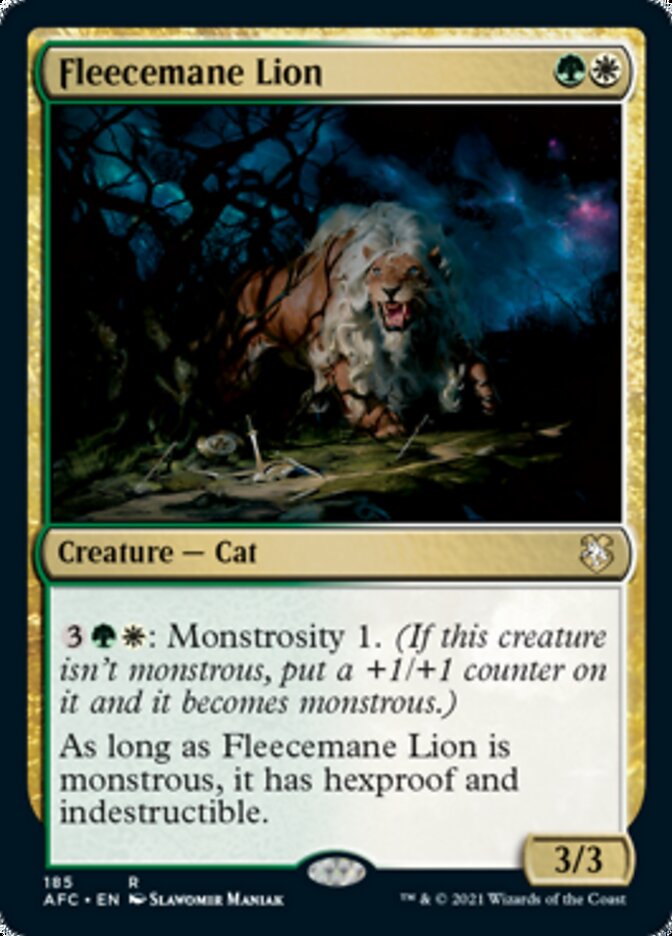 Fleecemane Lion [Dungeons & Dragons: Adventures in the Forgotten Realms Commander] | Galactic Gamez