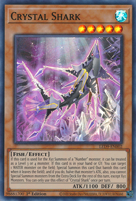 Crystal Shark [LED9-EN002] Super Rare | Galactic Gamez