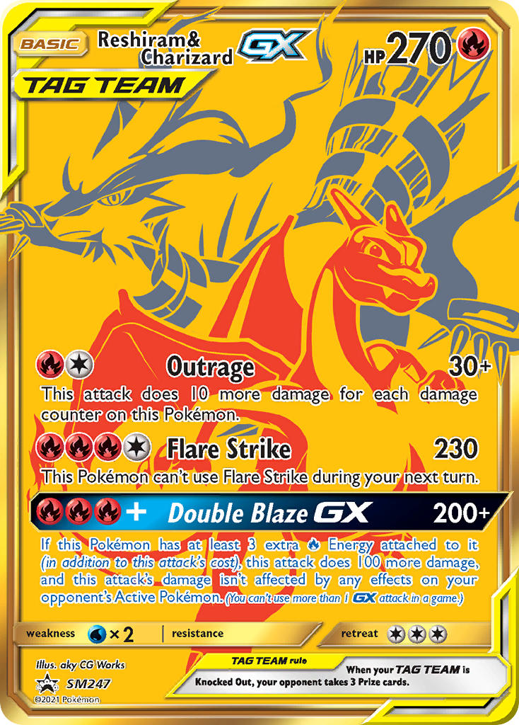 Reshiram & Charizard GX (SM247) [Sun & Moon: Black Star Promos] | Galactic Gamez