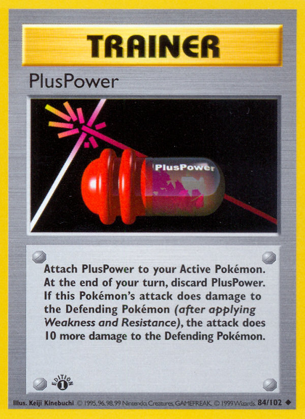 PlusPower (84/102) (Shadowless) [Base Set 1st Edition] | Galactic Gamez