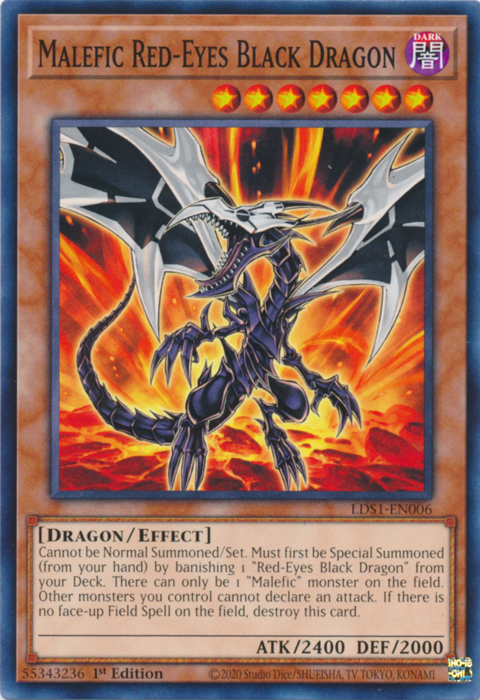 Malefic Red-Eyes Black Dragon [LDS1-EN006] Common | Galactic Gamez