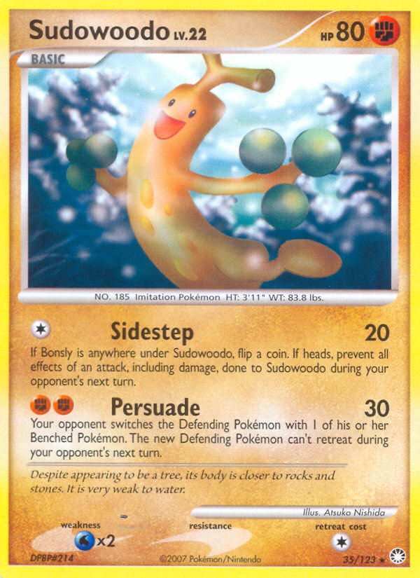 Sudowoodo (35/123) [Diamond & Pearl: Mysterious Treasures] | Galactic Gamez