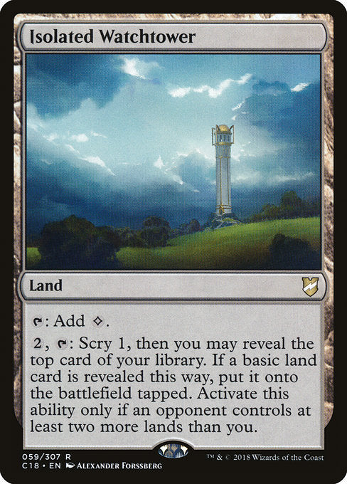 Isolated Watchtower [Commander 2018] | Galactic Gamez