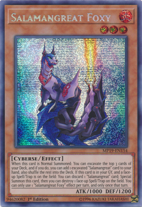 Salamangreat Foxy [MP19-EN154] Prismatic Secret Rare | Galactic Gamez