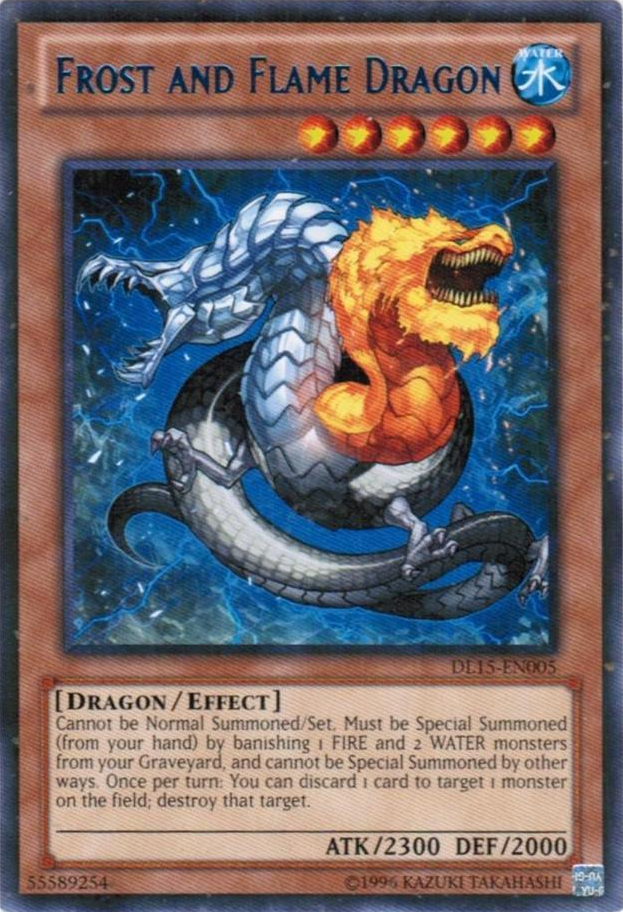 Frost and Flame Dragon (Blue) [DL15-EN005] Rare | Galactic Gamez