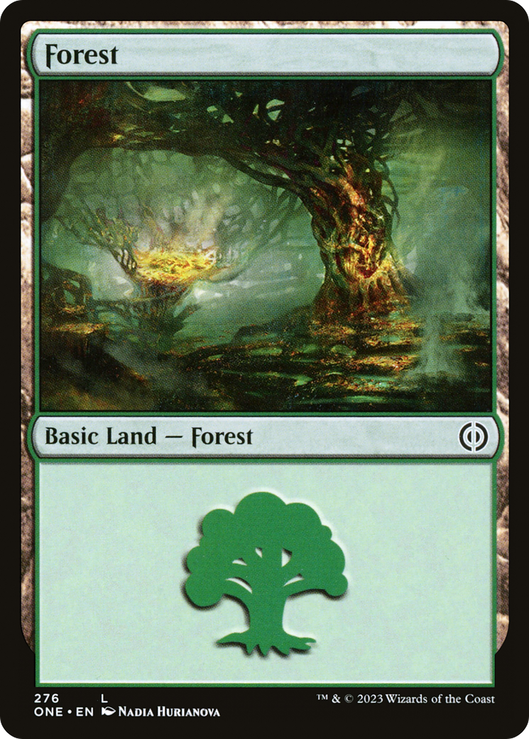 Forest (276) [Phyrexia: All Will Be One] | Galactic Gamez