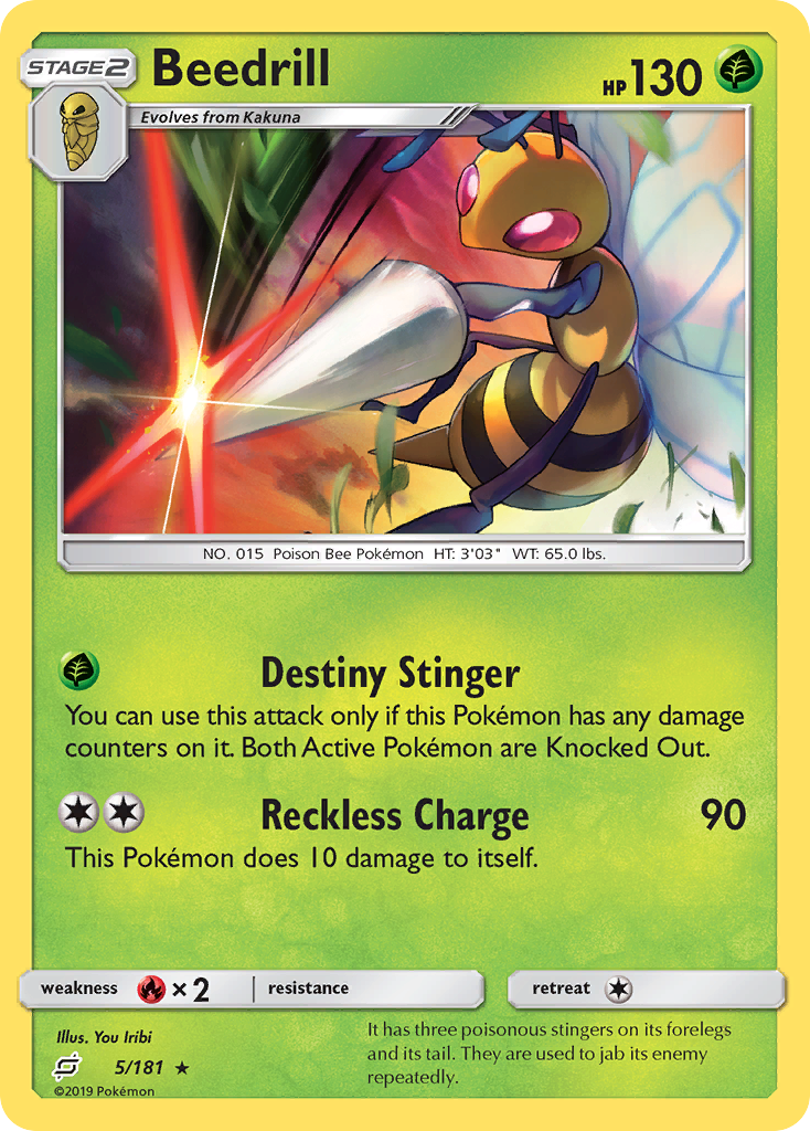 Beedrill (5/181) [Sun & Moon: Team Up] | Galactic Gamez