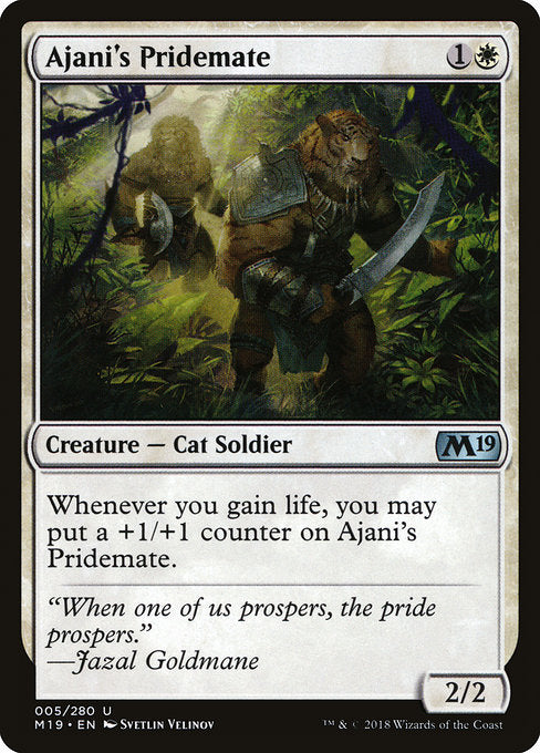 Ajani's Pridemate [Core Set 2019] | Galactic Gamez