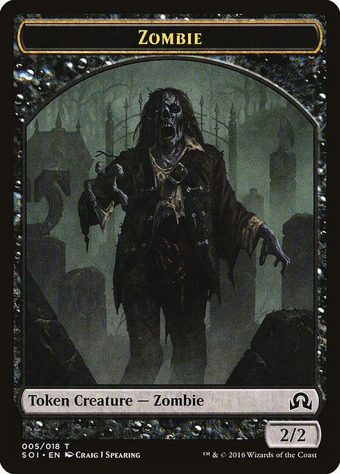 Zombie [Shadows over Innistrad Tokens] | Galactic Gamez