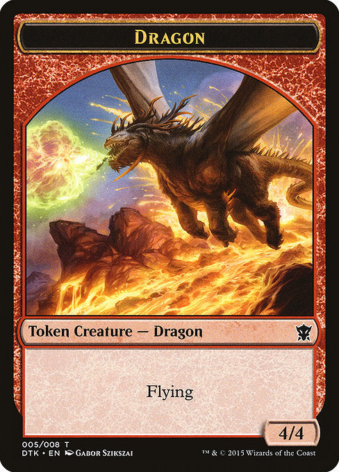 Dragon [Dragons of Tarkir Tokens] | Galactic Gamez