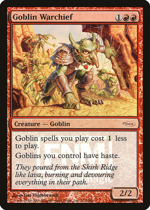 Goblin Warchief [Friday Night Magic 2006] | Galactic Gamez