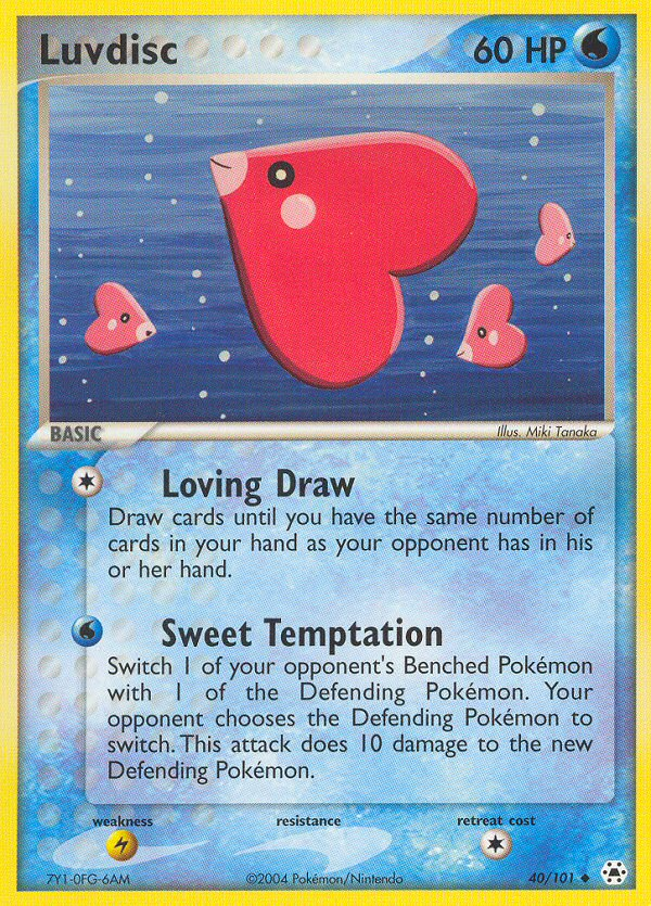 Luvdisc (40/101) [EX: Hidden Legends] | Galactic Gamez