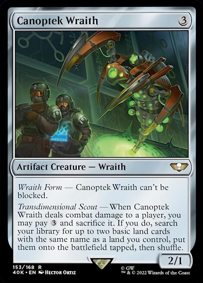 Canoptek Wraith (Surge Foil) [Universes Beyond: Warhammer 40,000] | Galactic Gamez