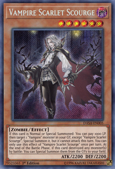 Vampire Scarlet Scourge [DASA-EN005] Secret Rare | Galactic Gamez