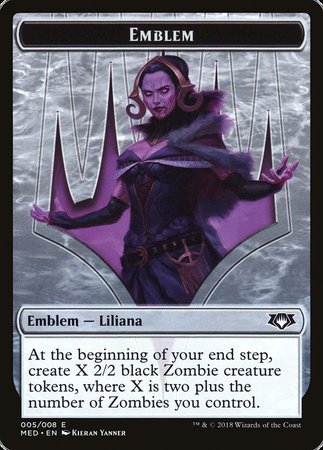 Emblem - Liliana, the Last Hope [Mythic Edition Tokens] | Galactic Gamez