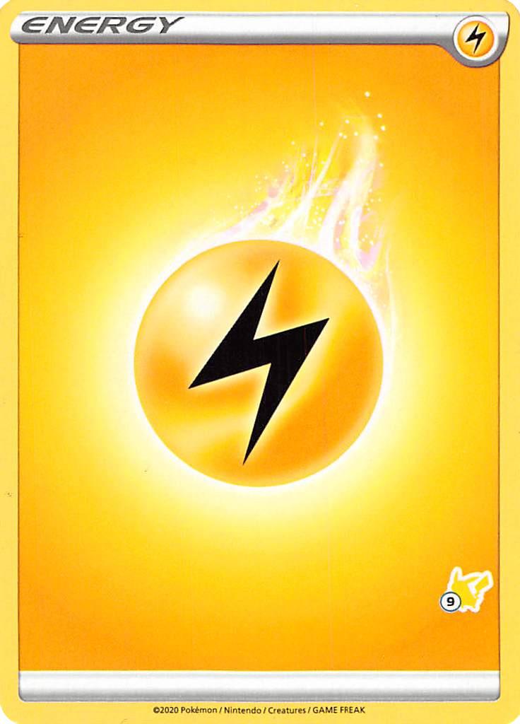 Lightning Energy (Pikachu Stamp #9) [Battle Academy 2022] | Galactic Gamez