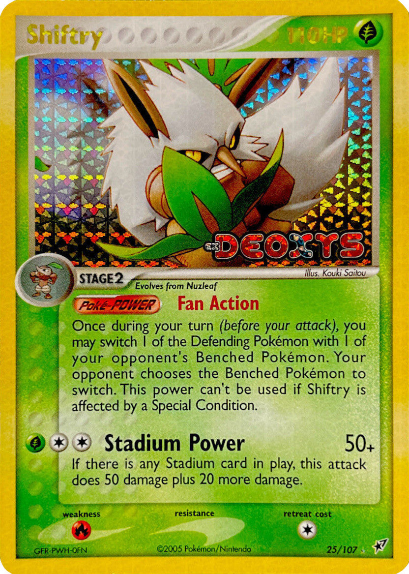 Shiftry (25/107) (Stamped) [EX: Deoxys] | Galactic Gamez