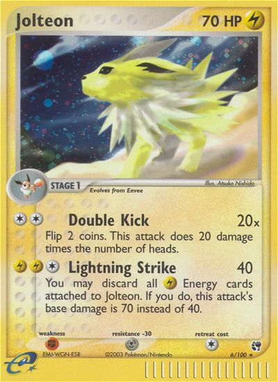 Jolteon (6/100) [EX: Sandstorm] | Galactic Gamez