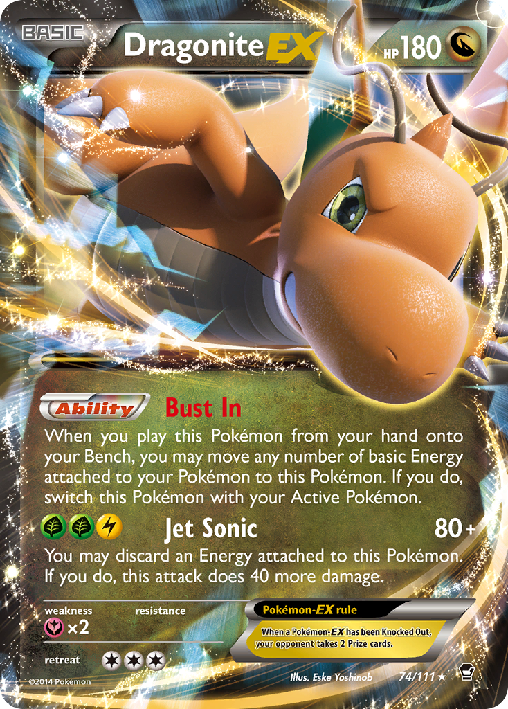 Dragonite EX (74/111) [XY: Furious Fists] | Galactic Gamez