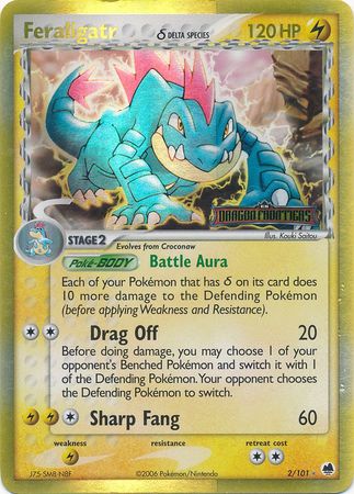 Feraligatr (2/101) (Delta Species) (Stamped) [EX: Dragon Frontiers] | Galactic Gamez