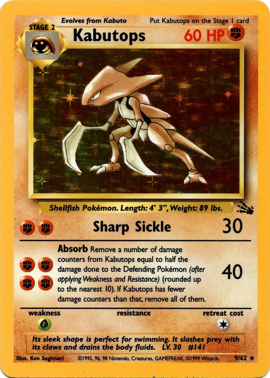 Kabutops (9/62) [Fossil Unlimited] | Galactic Gamez