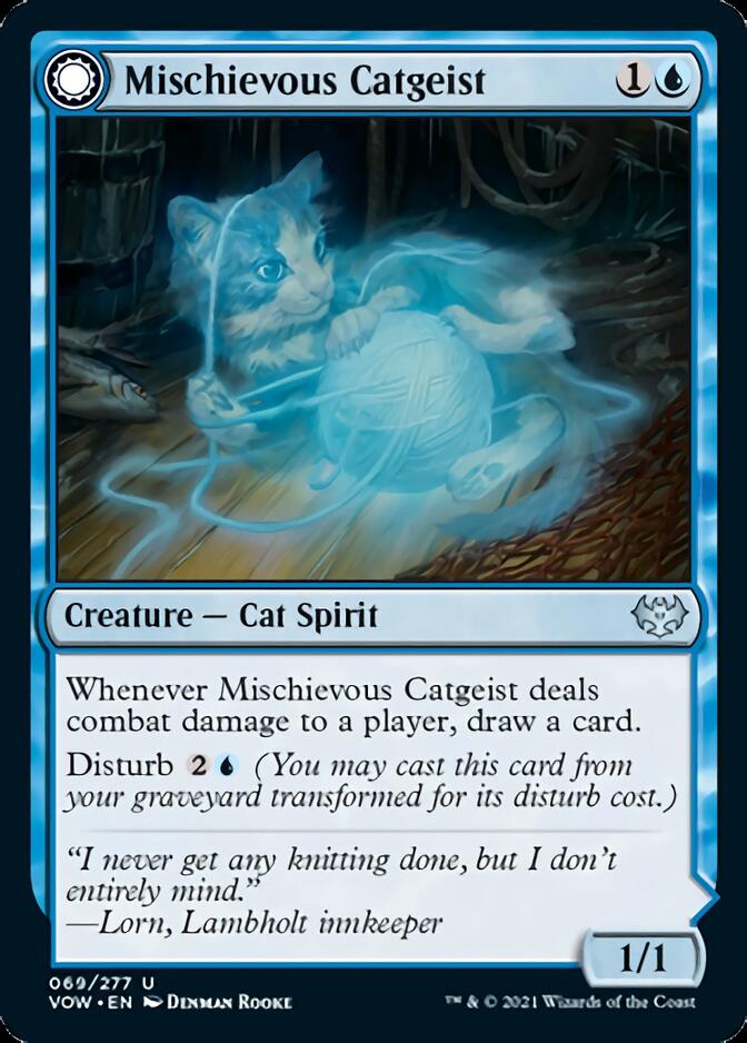 Mischievous Catgeist // Catlike Curiosity [Innistrad: Crimson Vow] | Galactic Gamez