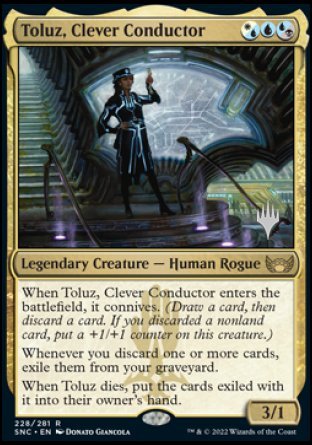 Toluz, Clever Conductor (Promo Pack) [Streets of New Capenna Promos] | Galactic Gamez