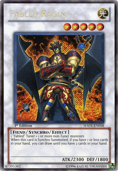 Fabled Ragin [HA03-EN058] Secret Rare | Galactic Gamez