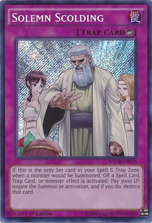 Solemn Scolding [NECH-EN079] Secret Rare | Galactic Gamez