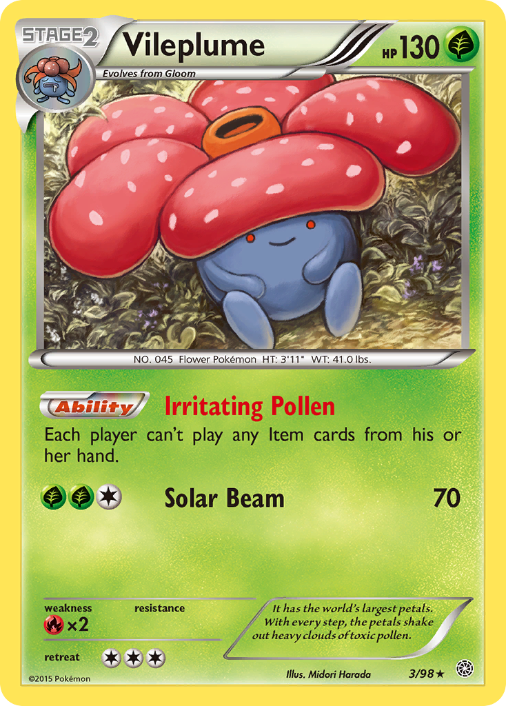 Vileplume (3/98) [XY: Ancient Origins] | Galactic Gamez