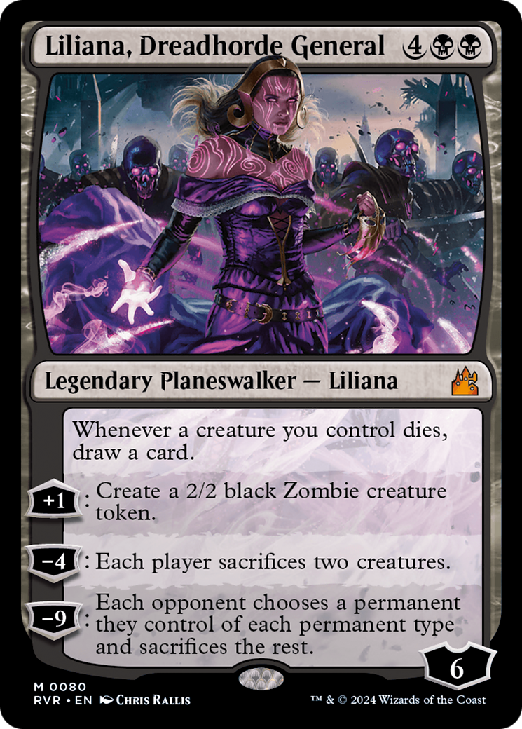Liliana, Dreadhorde General [Ravnica Remastered] | Galactic Gamez